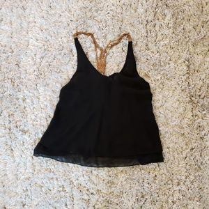 Black blouse with design on the back